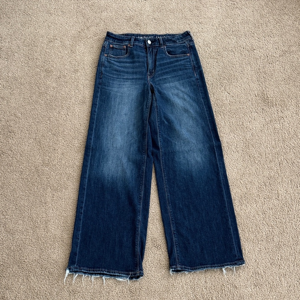 American Eagle Outfitters Dark Blue Flare Jeans